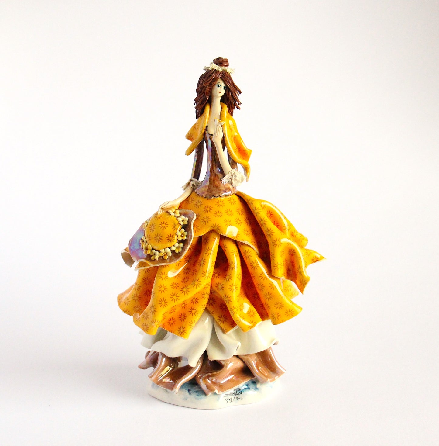 Lady with yellow dress