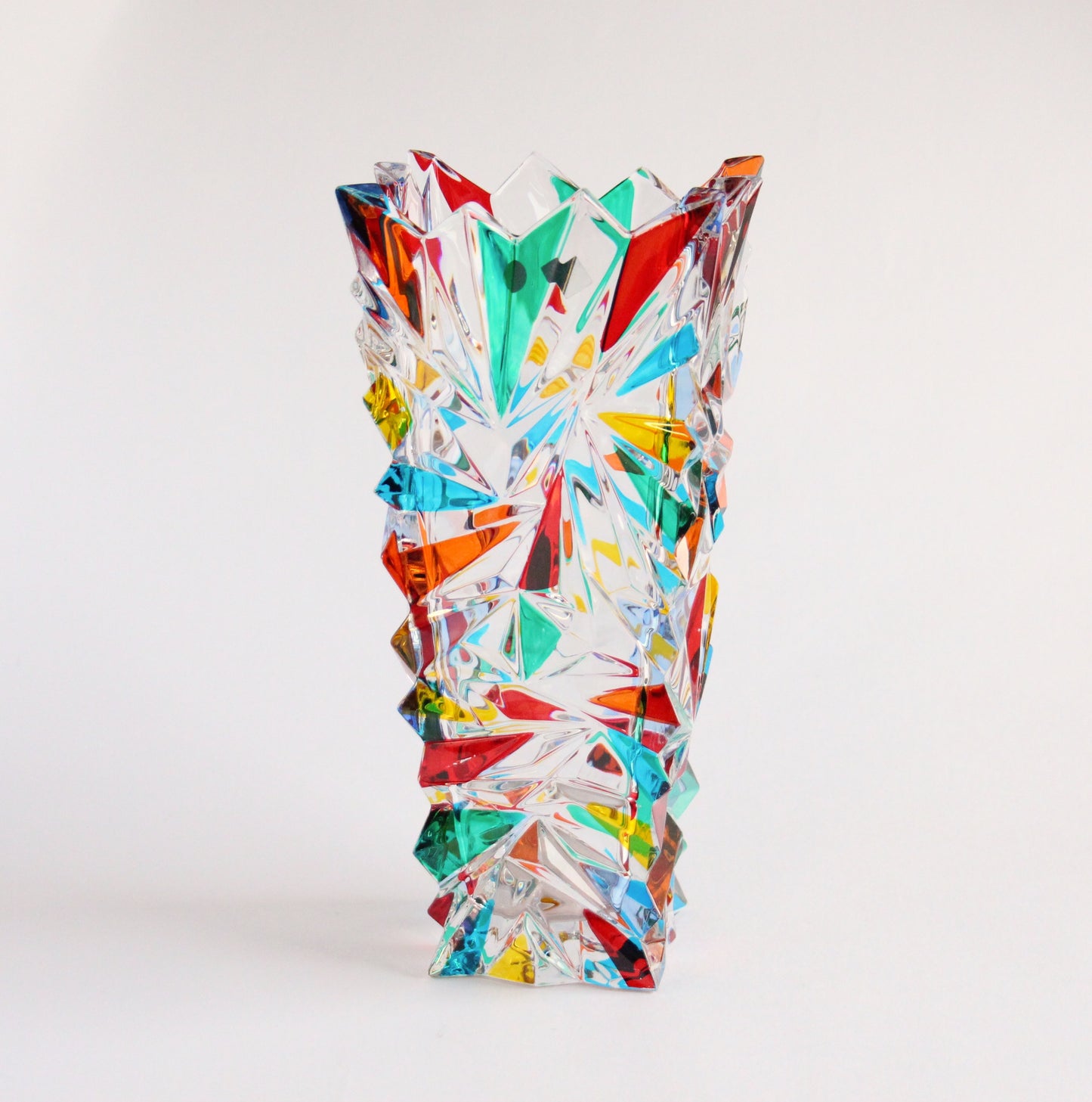 Colour crystal vase- glacier