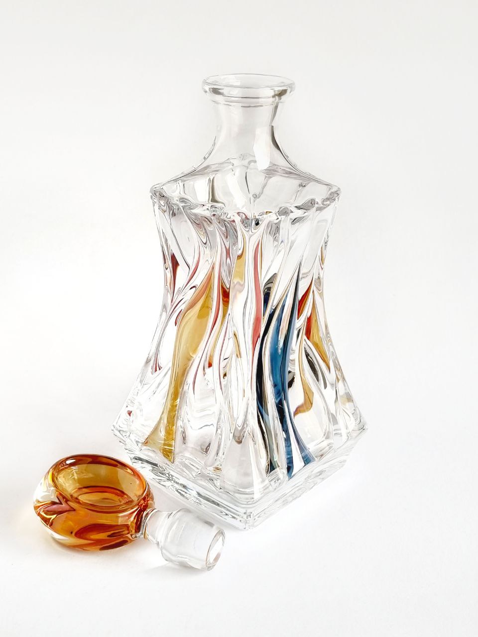 Crystal decanter- bamboo