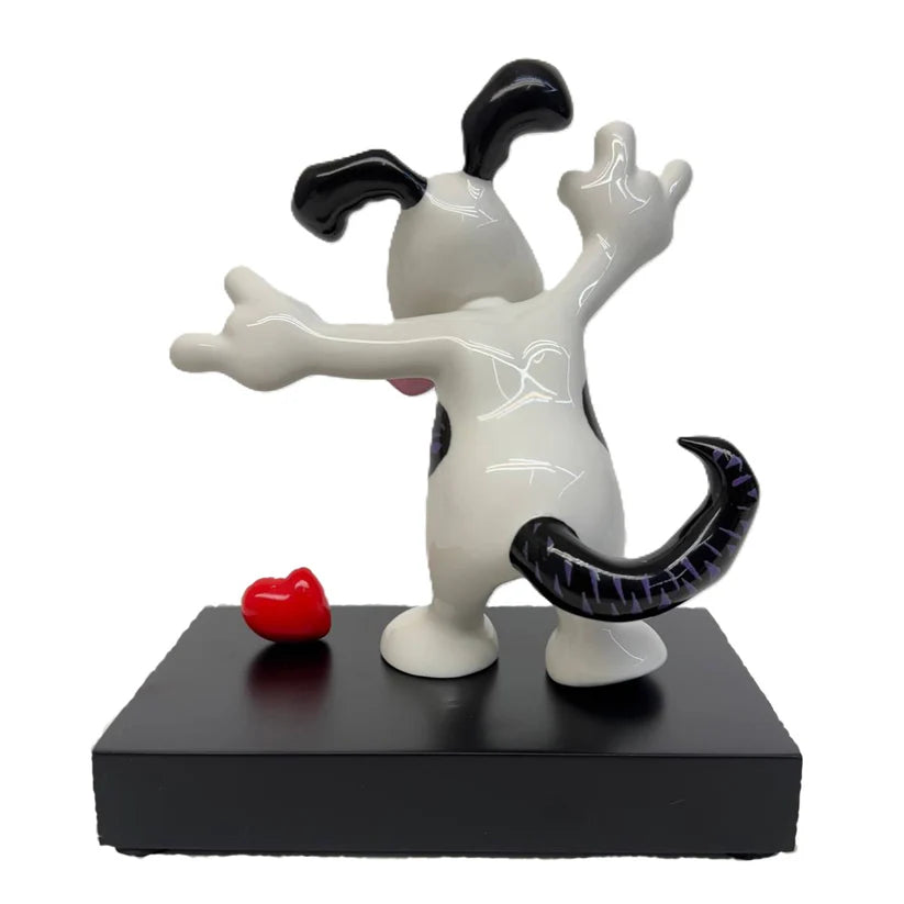 Ed Heck "Rock On" Porcelain Dog Figurine
