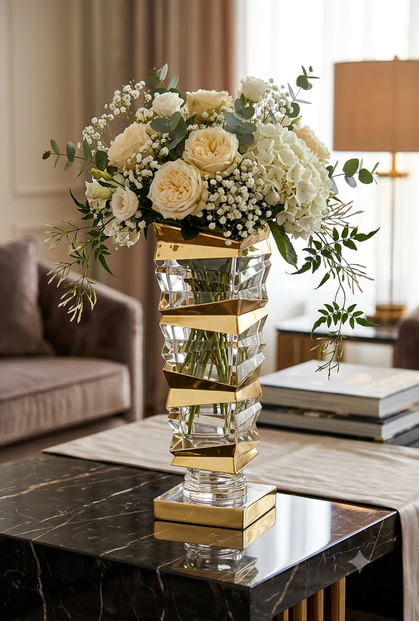 Vase on foot- Rocky