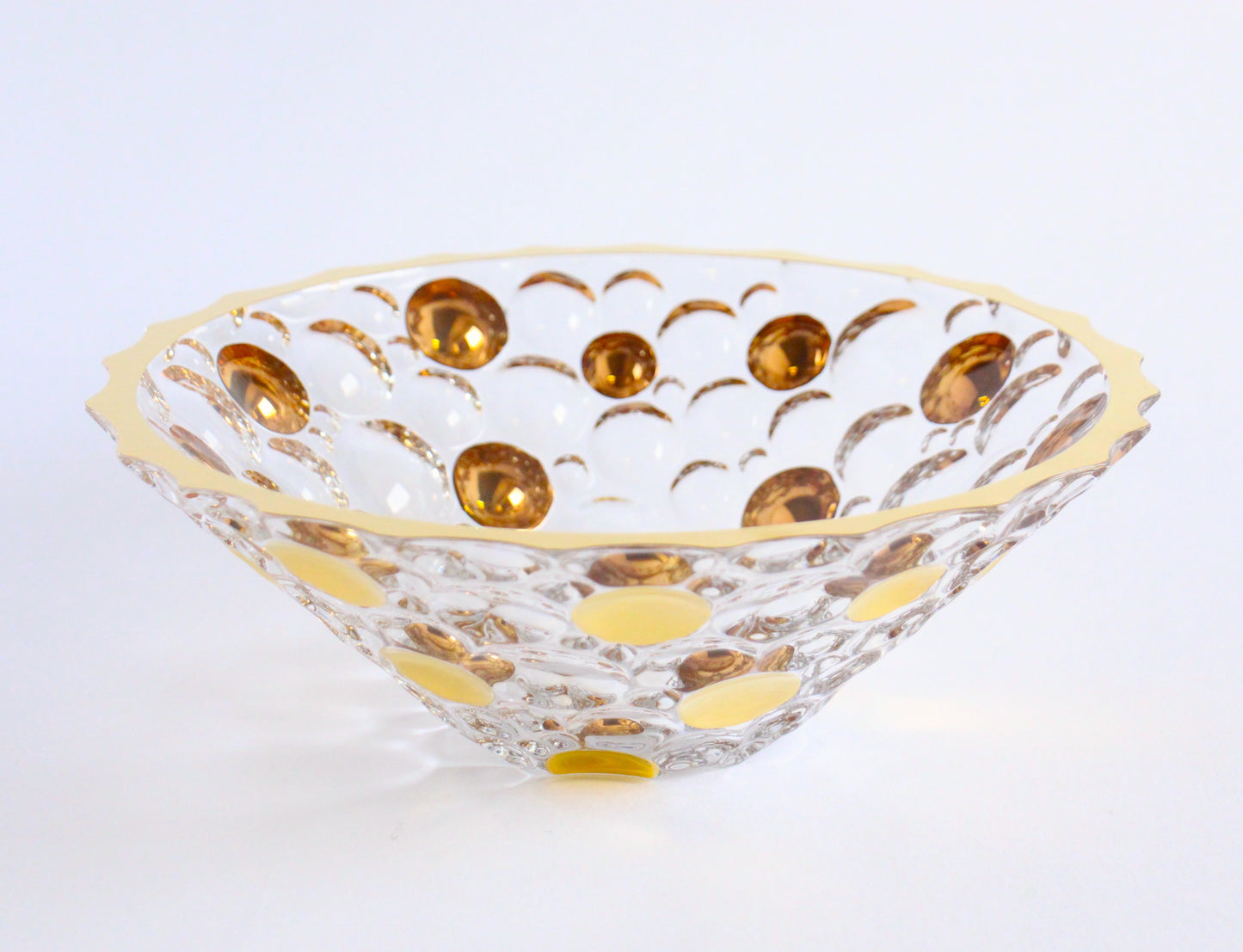 Gold crystal bowl- lisboa
