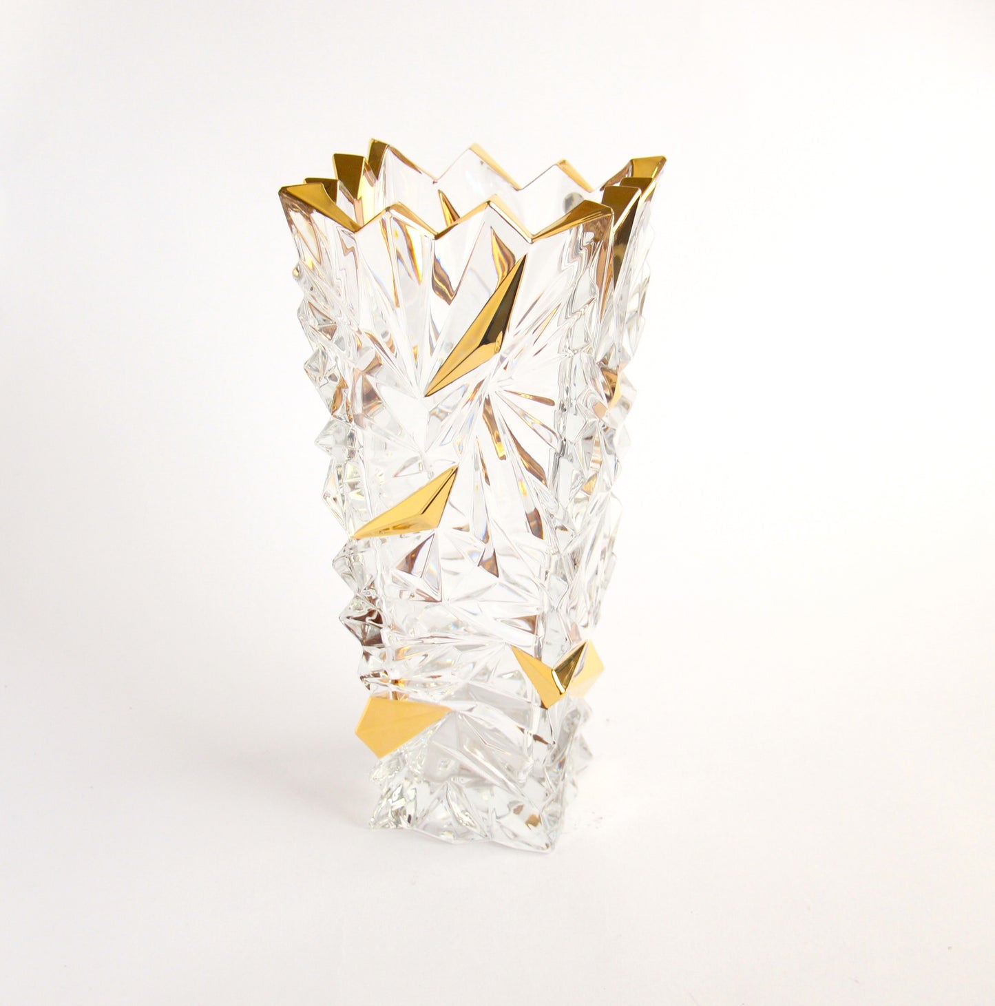 Czech crystal vase- Glacier