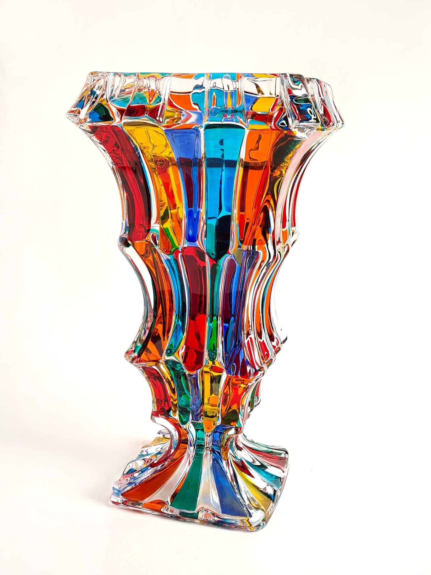 Crystal flower vase- Cascade