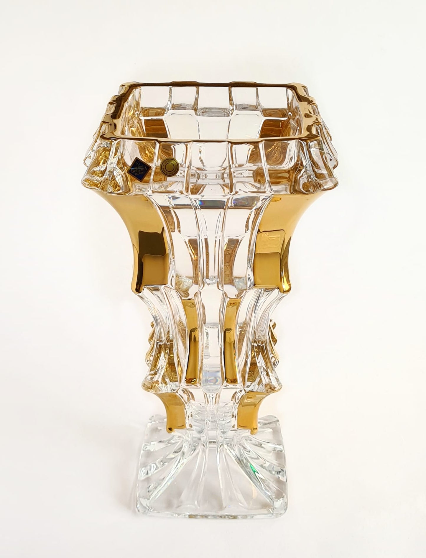 Crystal Vase with gold - Cascade