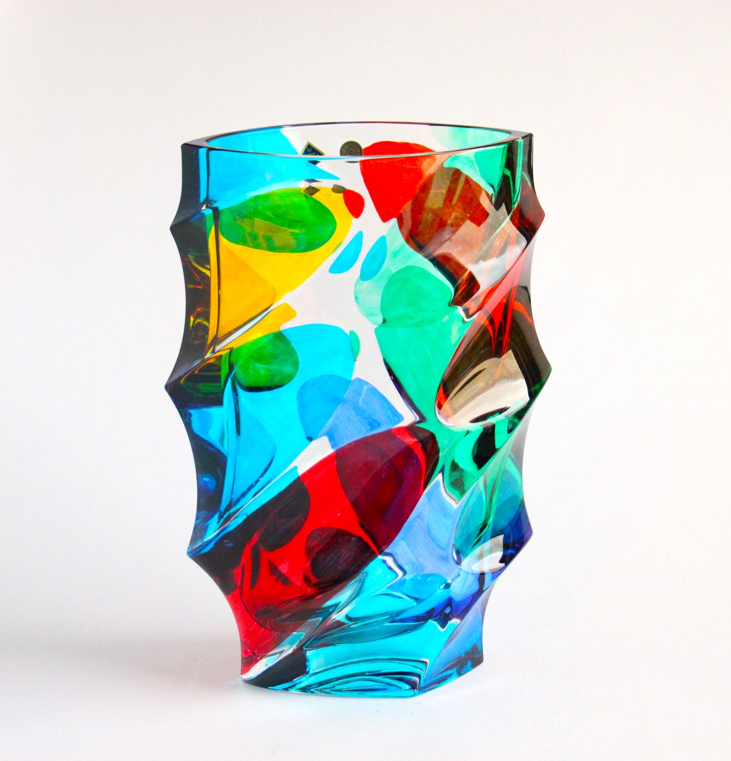 Colour crystal vase - Calypso