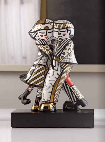 Golden cheek to cheek- pop art