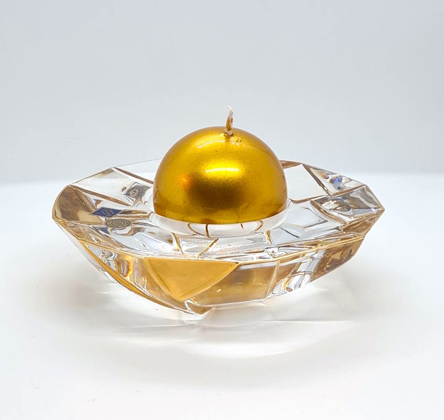 Crystal Votive Candle Holder- Crack