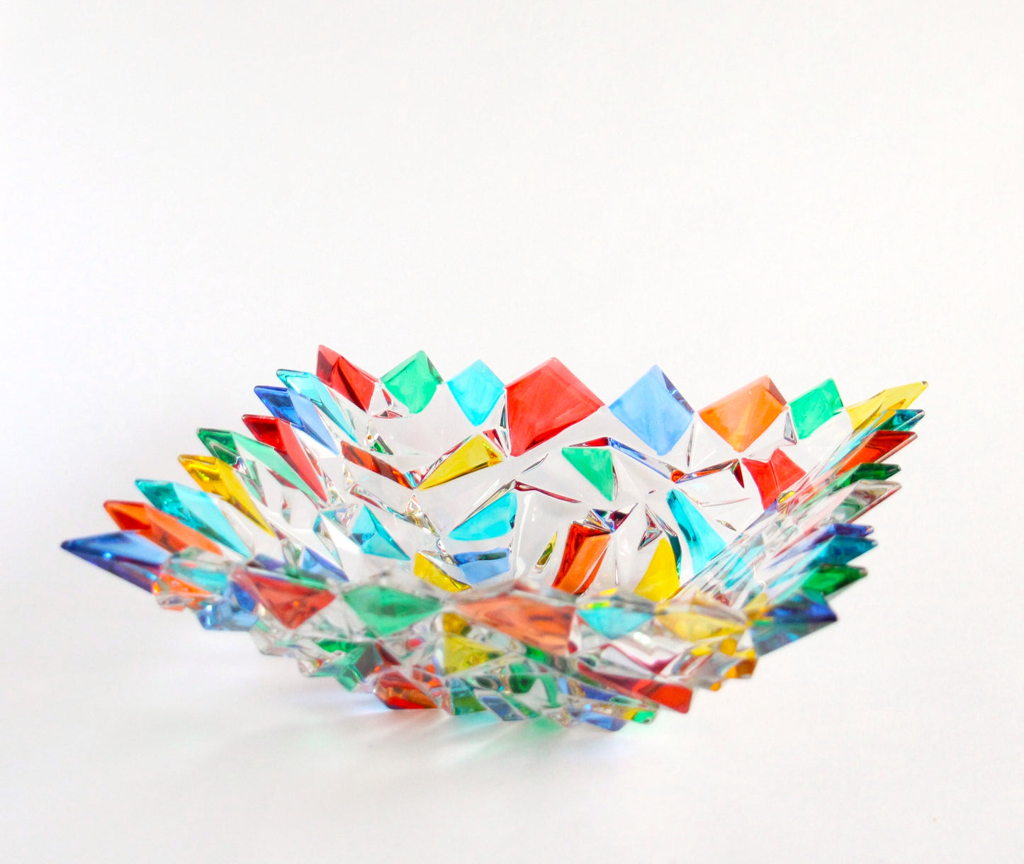 Colour crystal bowl- glacier