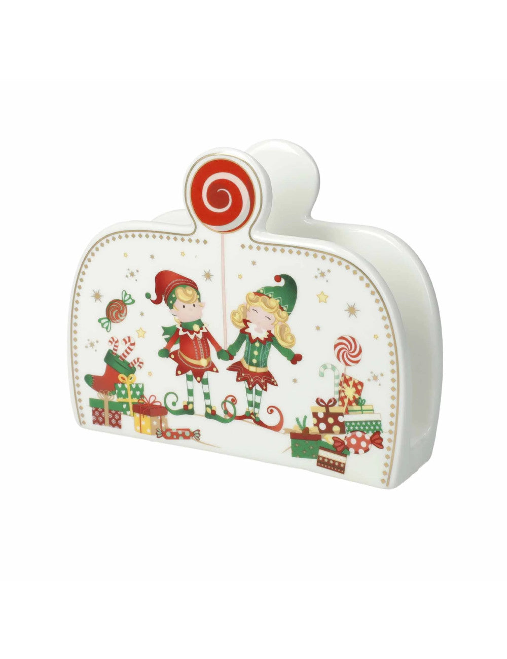 Christmas elfs napkin holder
