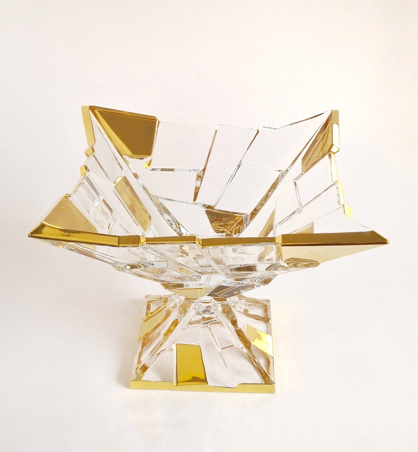 crystal bowl on foot- sydney