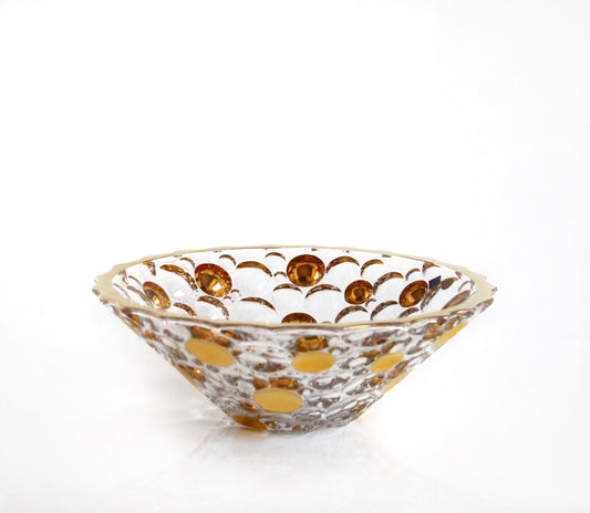Gold crystal bowl - Lisboa