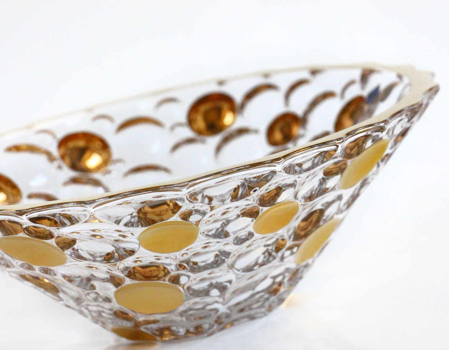 Gold crystal bowl - Lisboa
