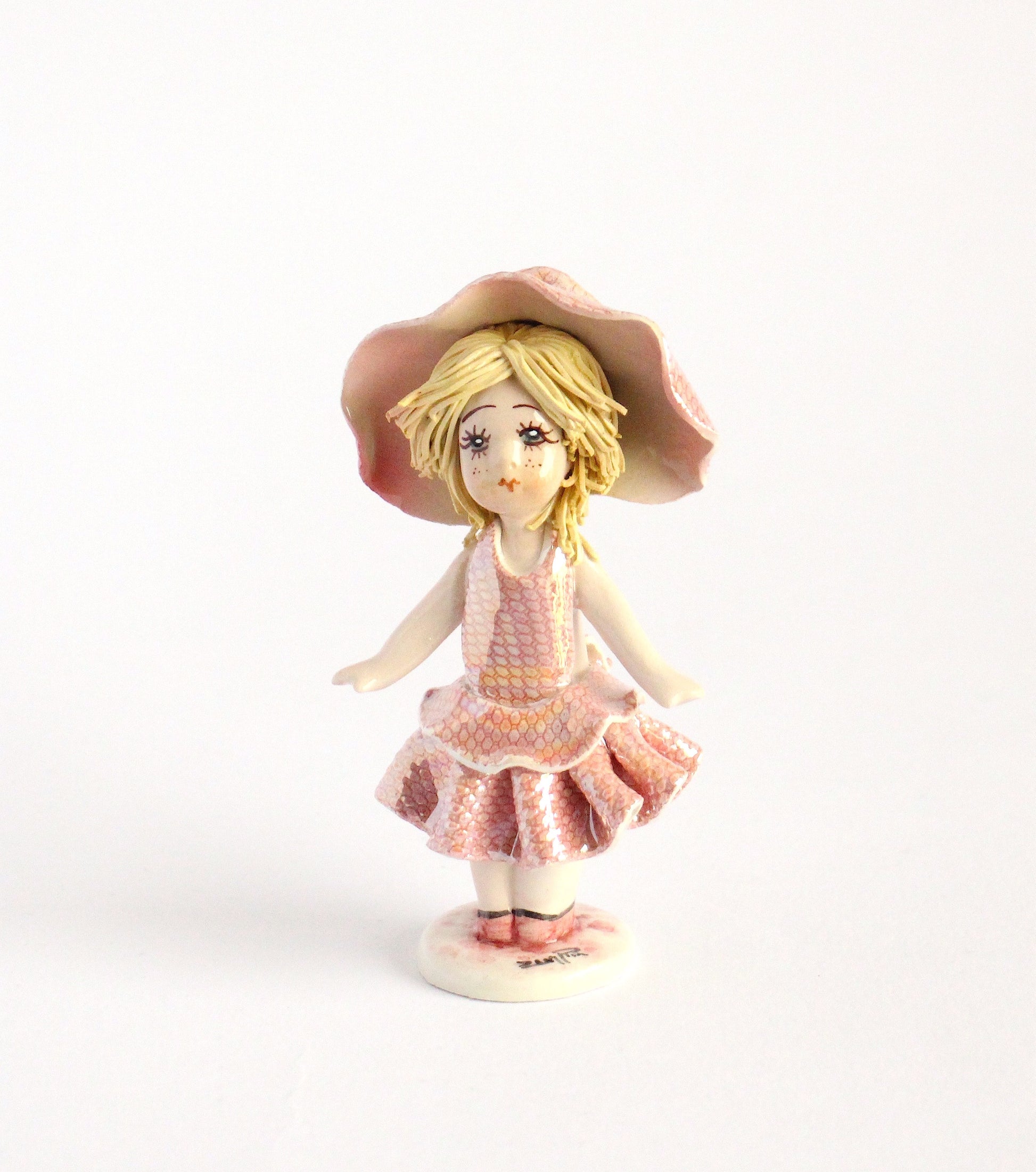 Standing blonde doll