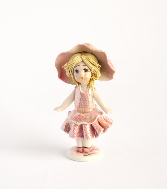 Standing blonde doll
