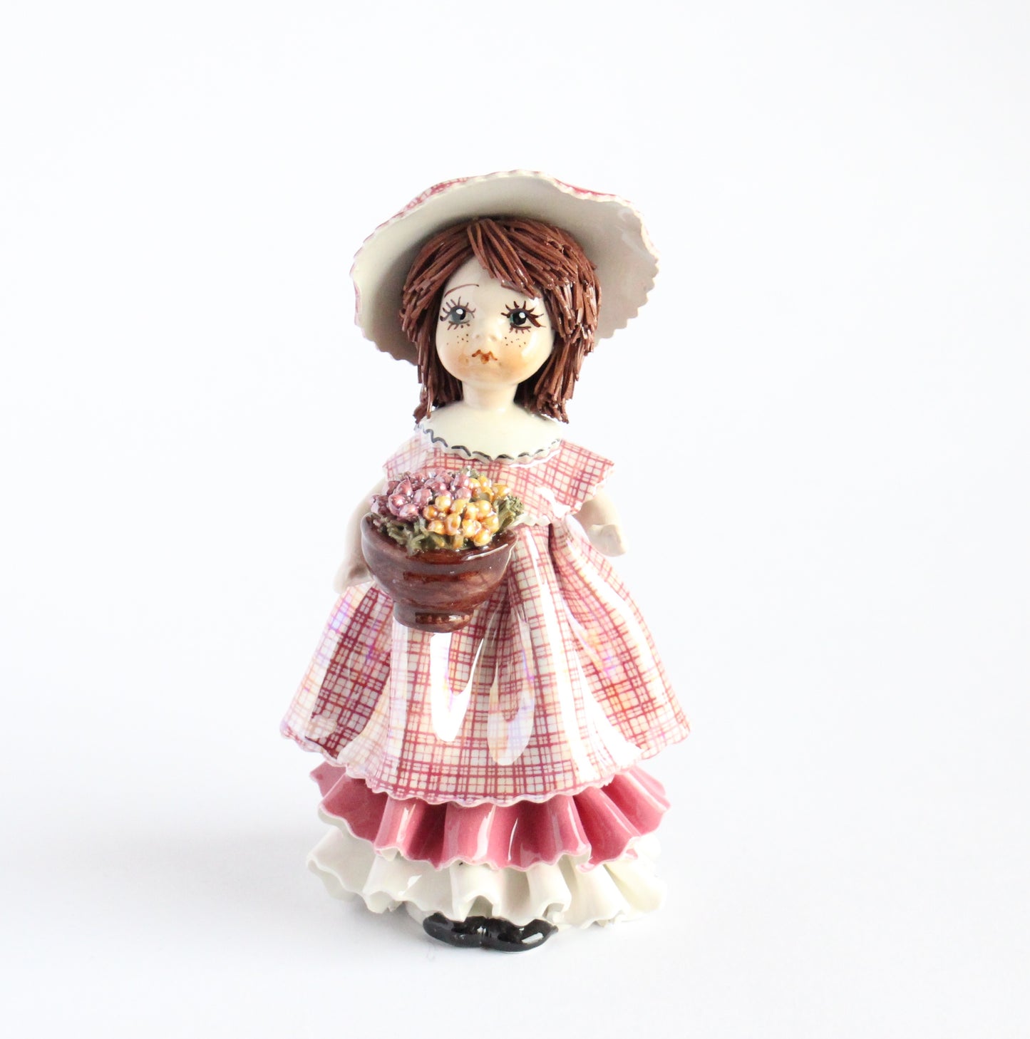 Standing doll with basket