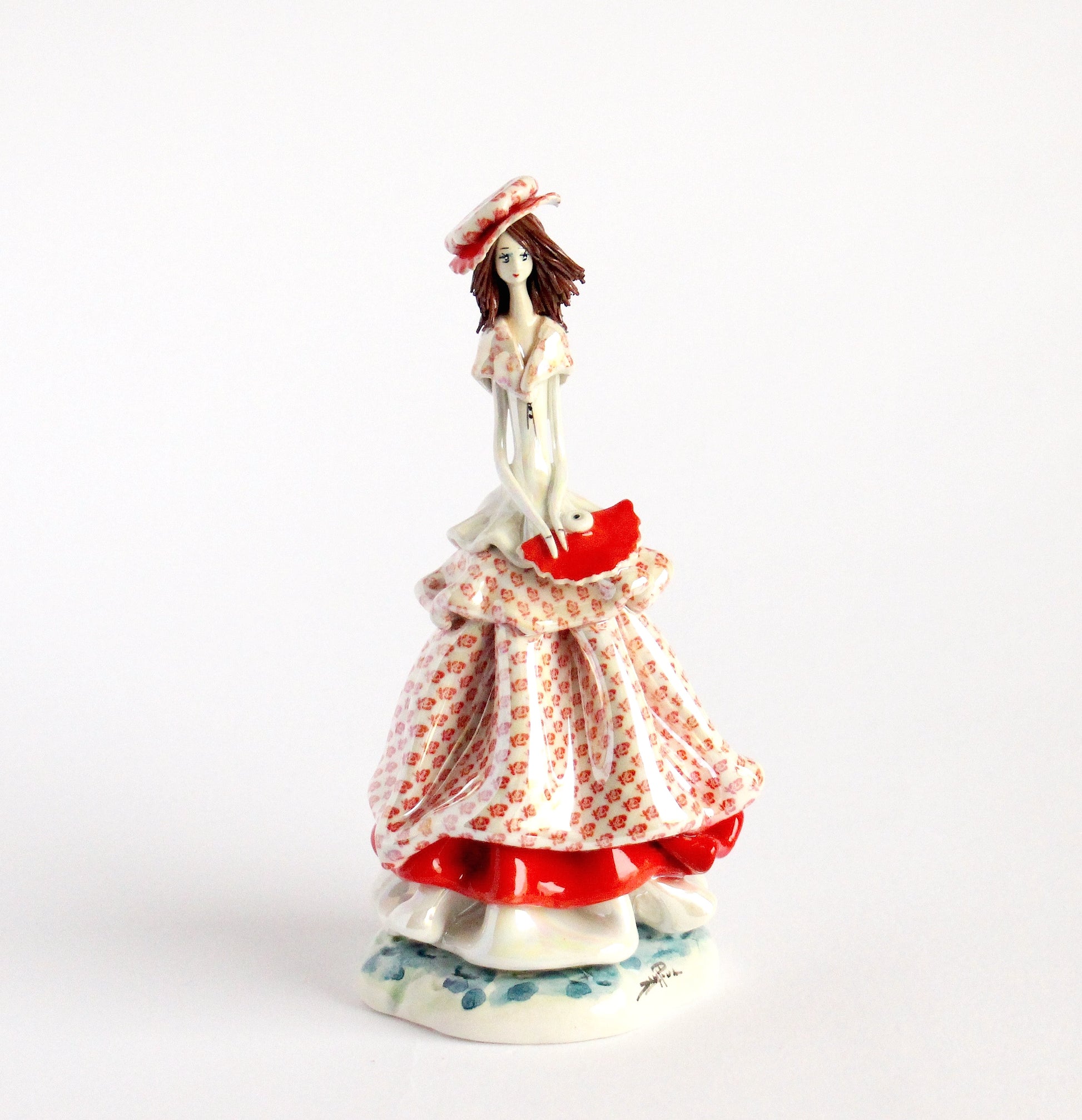 Lady with triple dress