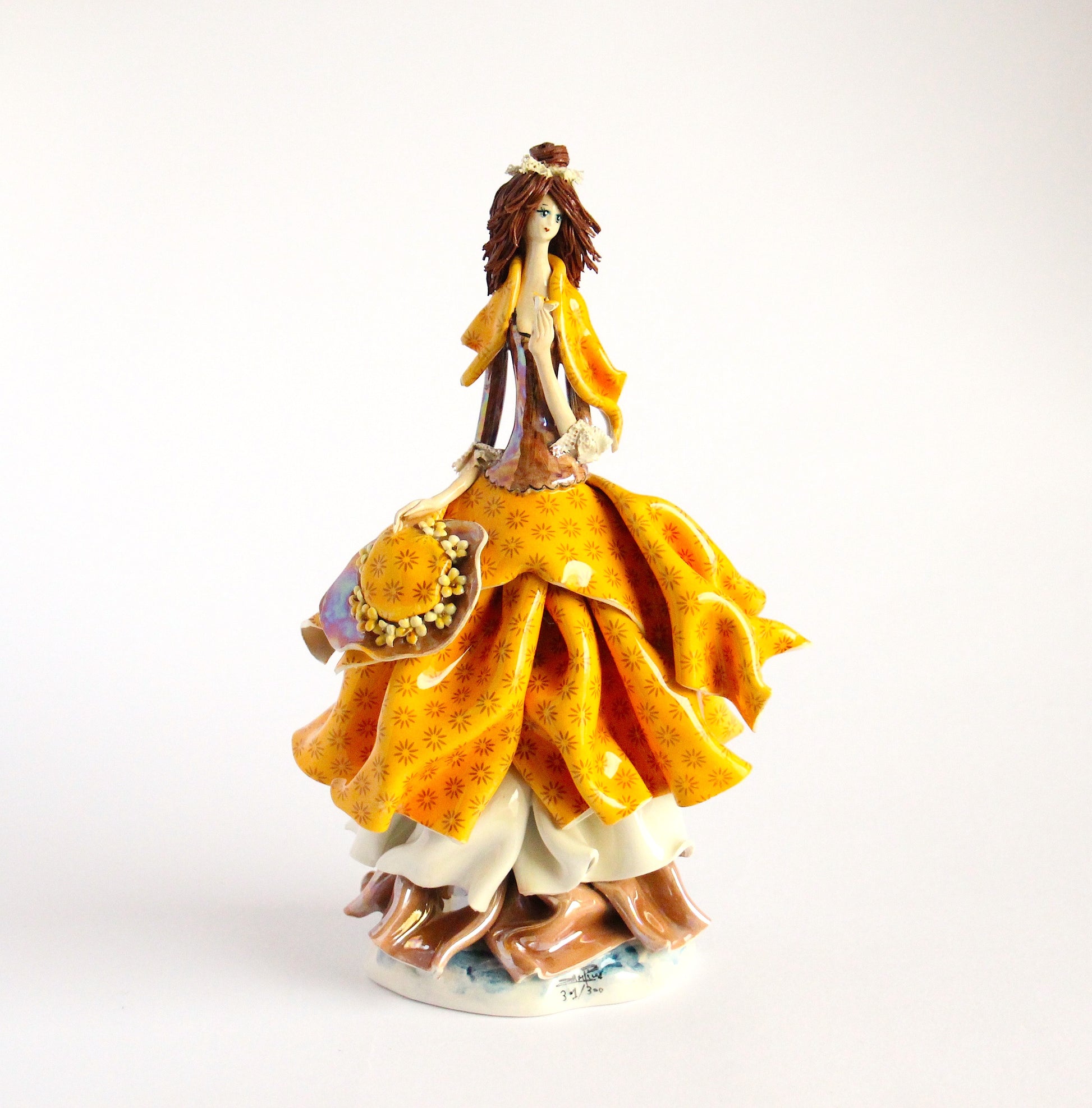 Lady with yellow dress