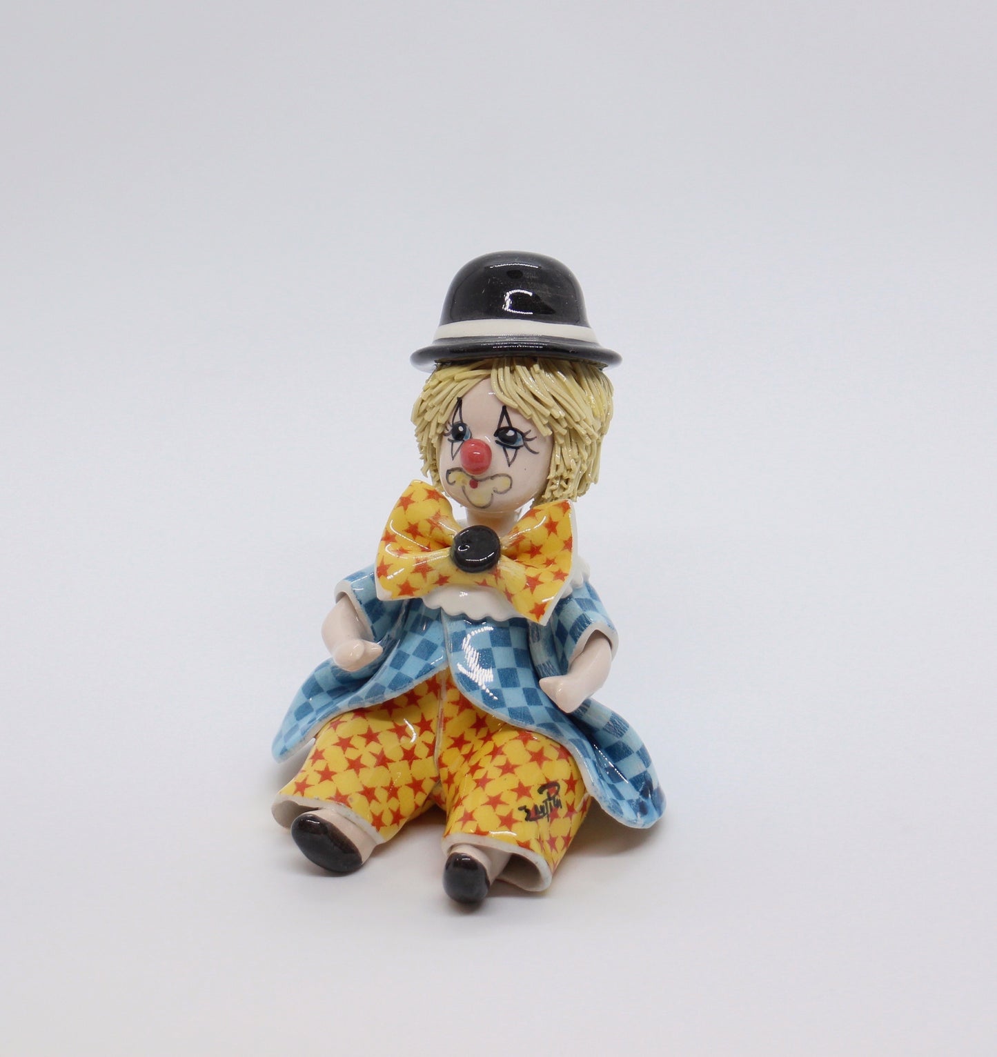 BLue and yellow clown