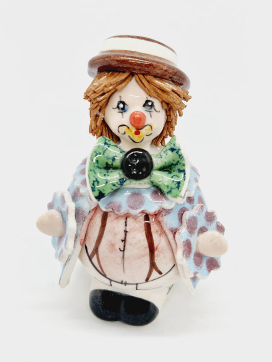 CLown with green bow tie
