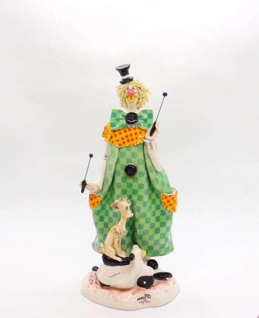 Standing Clown with dog