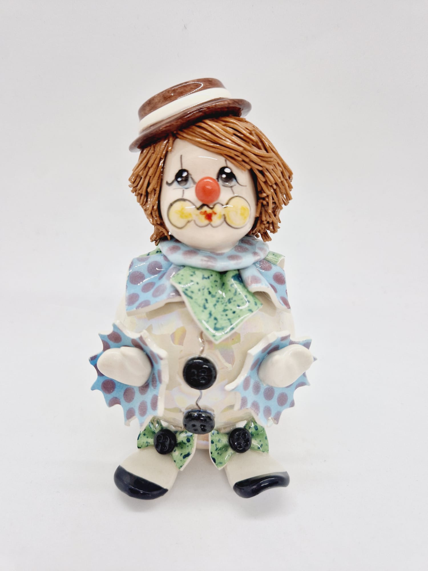 Standing clown with open arms