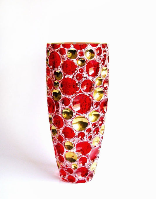 Red lisboa vase