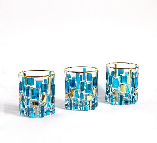 Torquise whisky set- etna