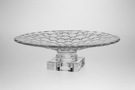 Crystal Cake Platter- Lisboa