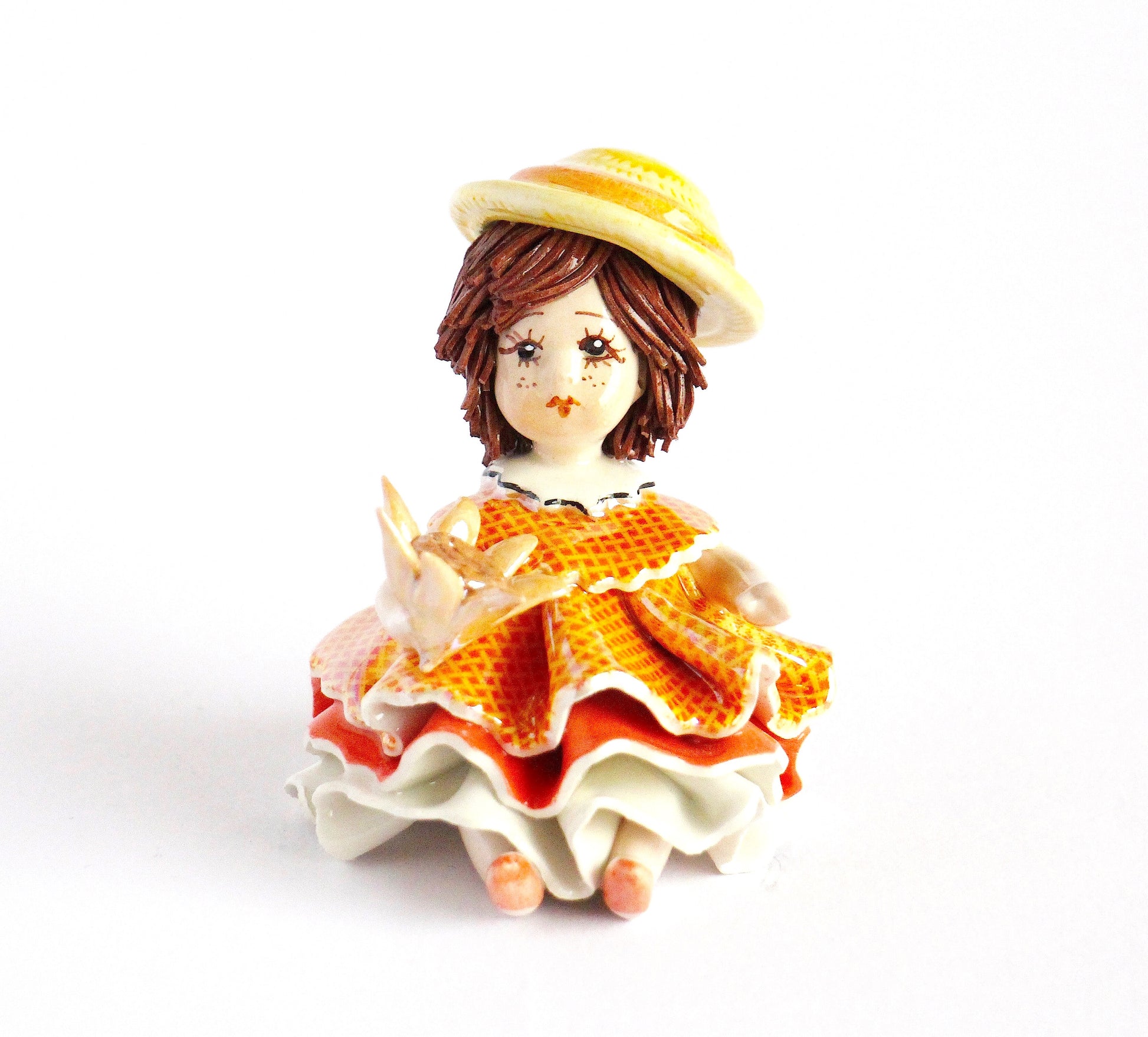Sitting doll- sunflower