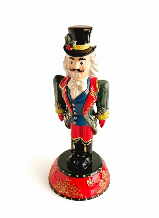 Holiday Nutcracker Figurine - Hand-Made Christmas Decor