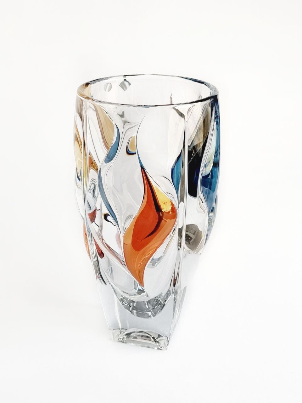 Crystal vase- bamboo