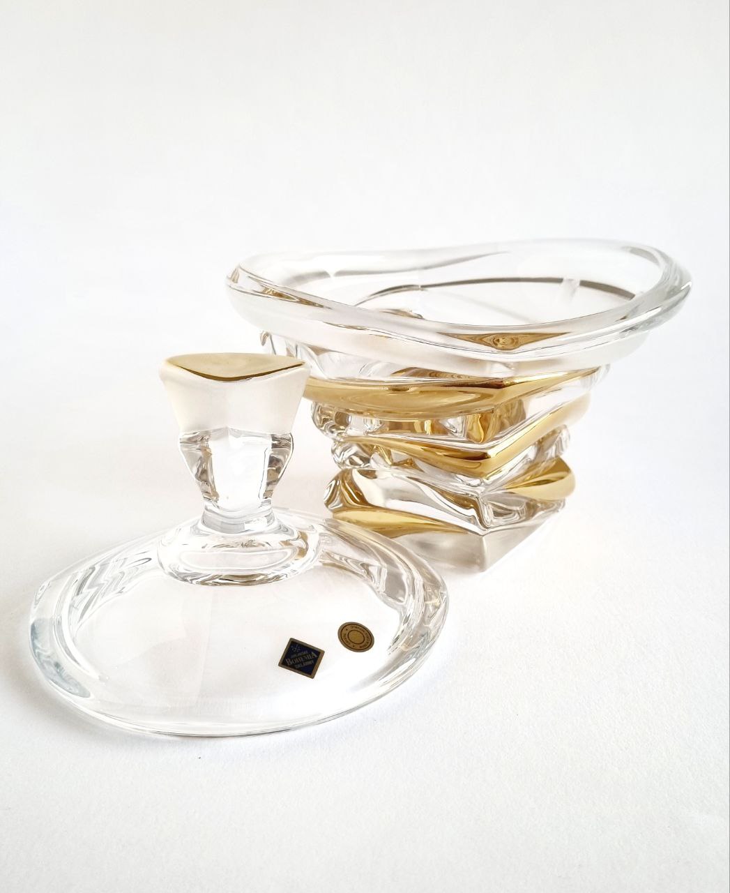 Crystal gold box- bamboo