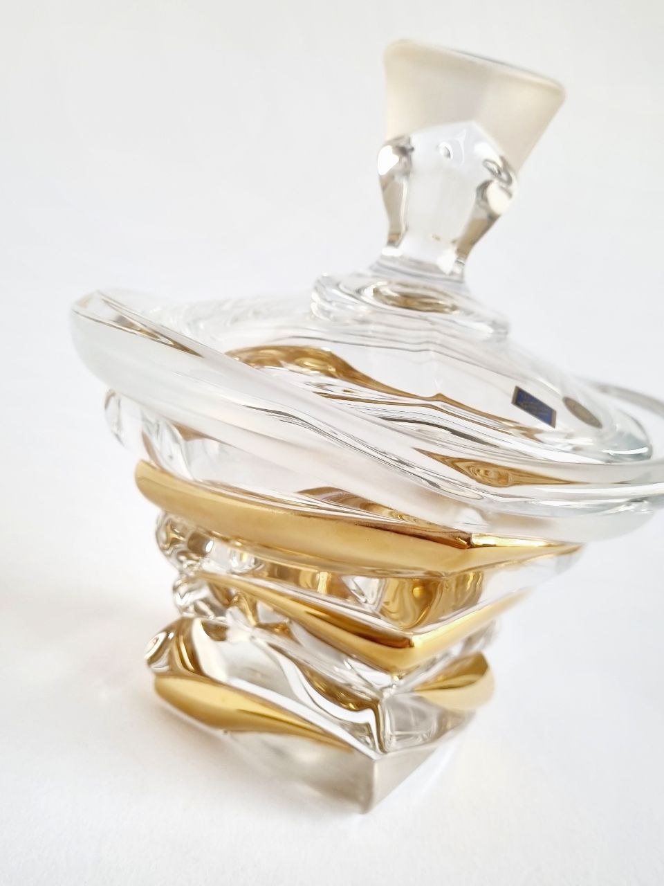 Crystal gold box- bamboo