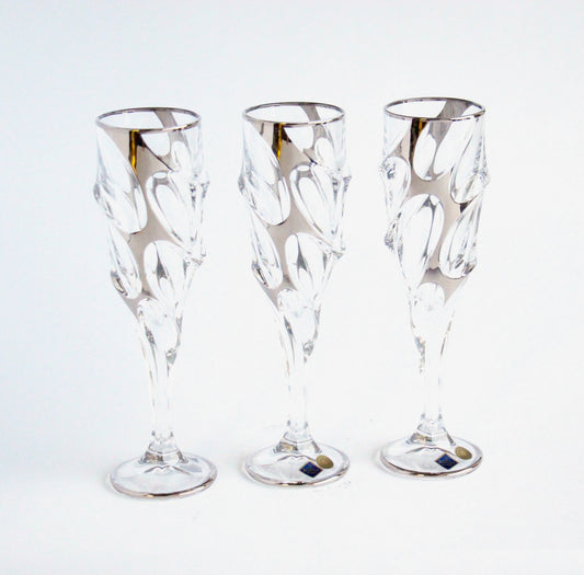 Crystal champagne set- Calypso