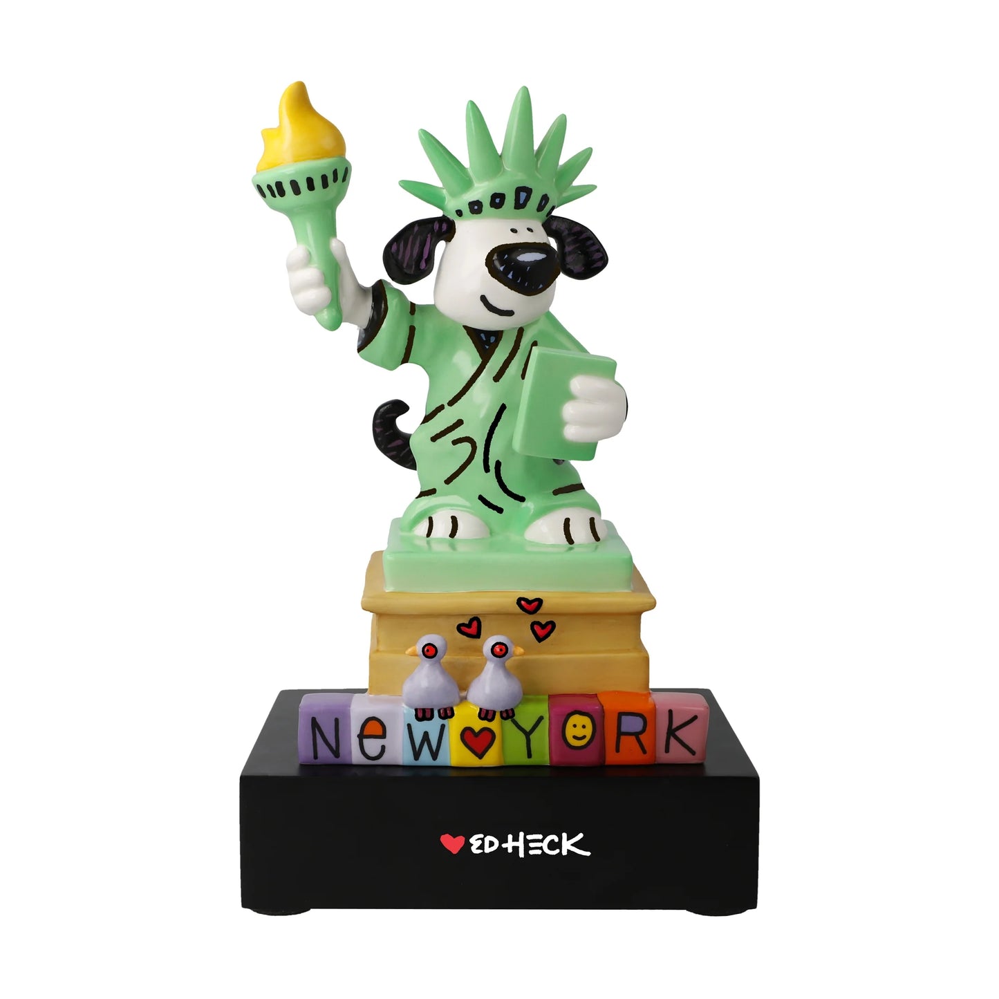 Liberty Dog Porcelain Figurine