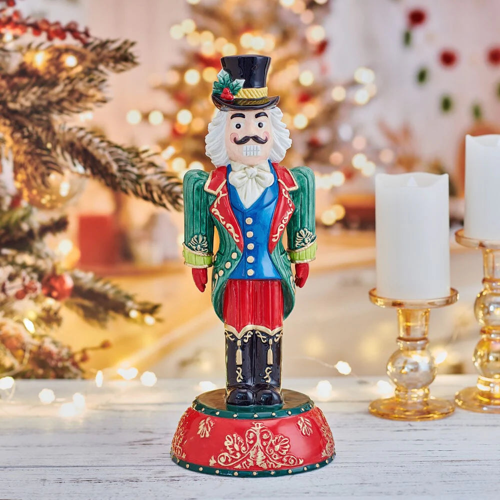 Holiday Nutcracker Figurine - Hand-Made Christmas Decor
