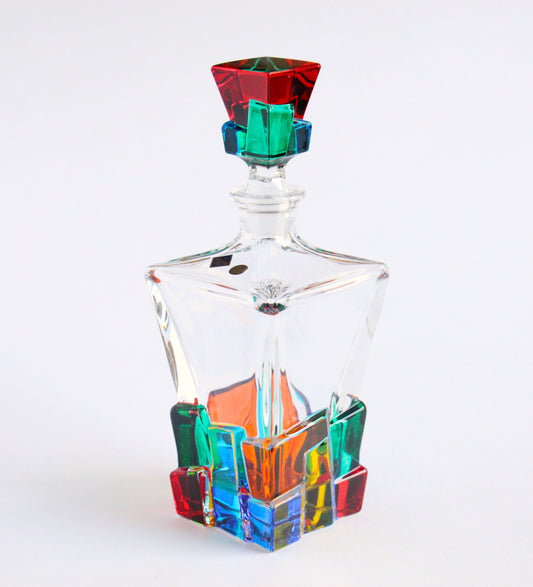 colour crystal liquor bottle - crack