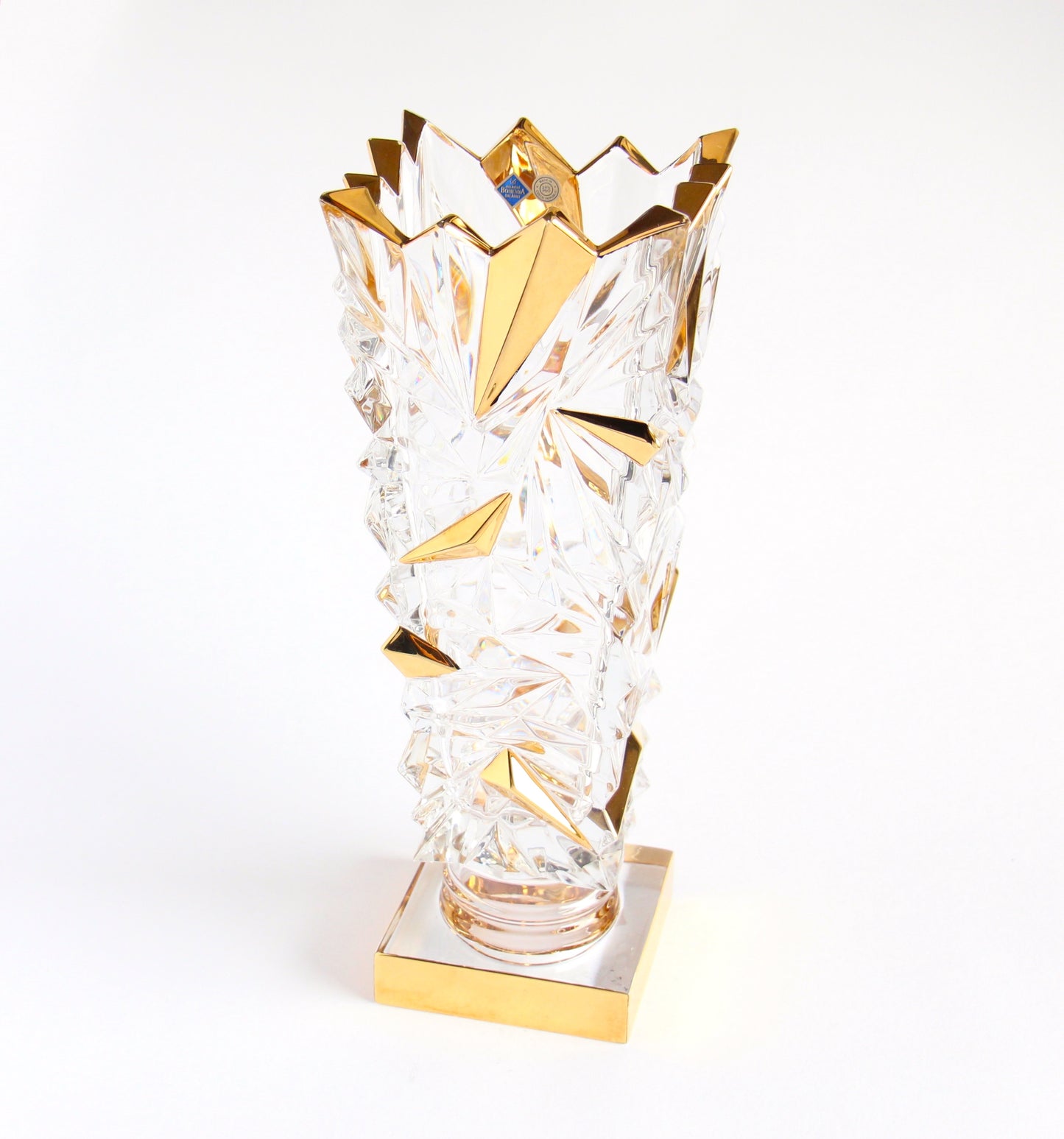 Crystal Vase on foot- Glacier