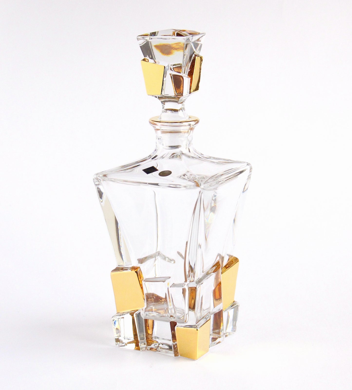 Crystal and Gold Liquor Bottle - Crack