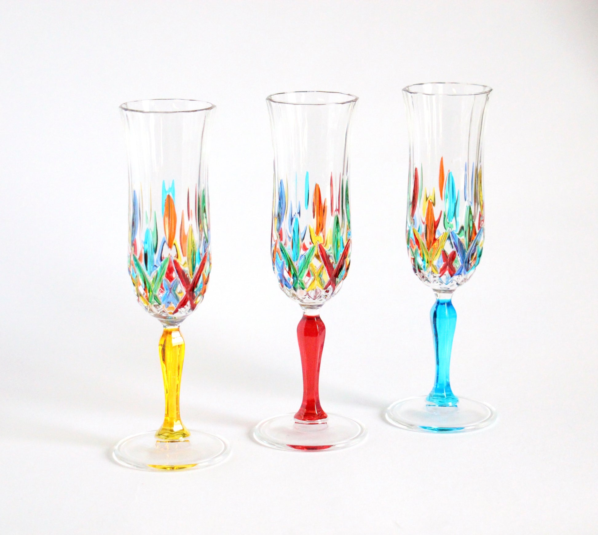 Crystal champagne set