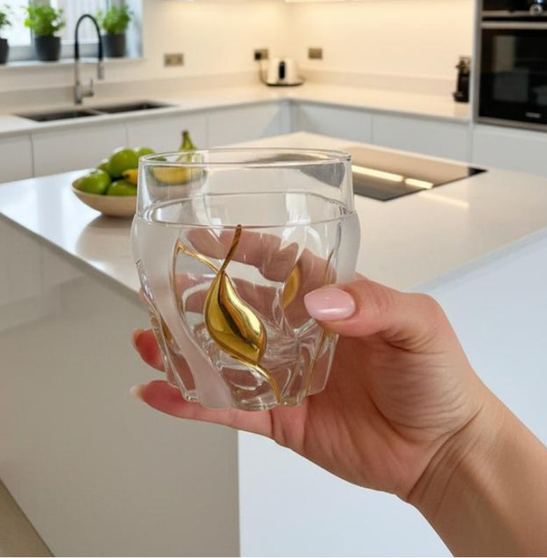 Crystal and Gold whisky set - Bamboo