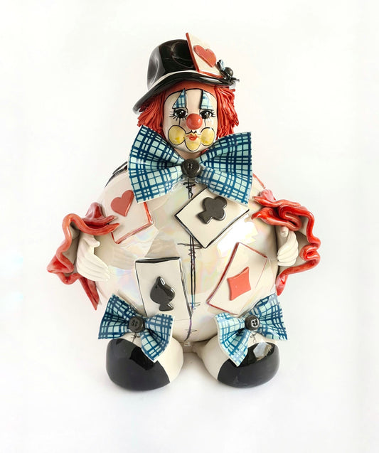 clown playing cards