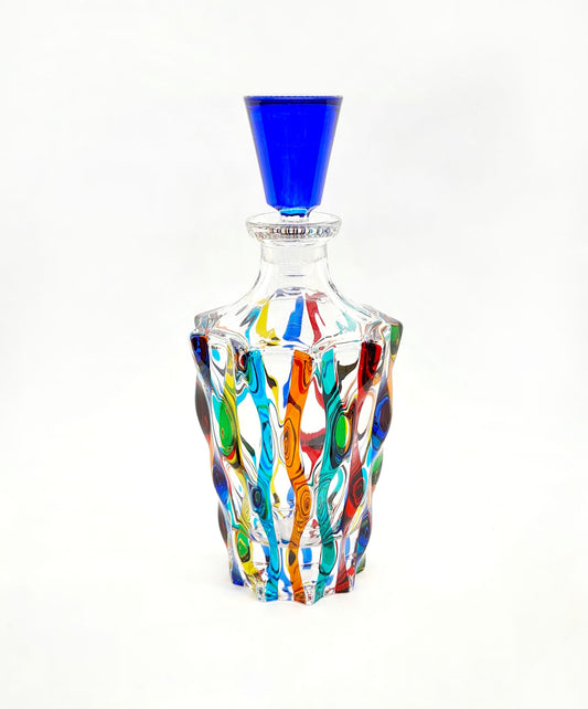 Colour crystal decanter- samba