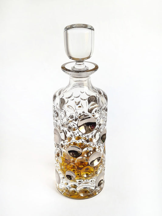 crystal decanter with platinum