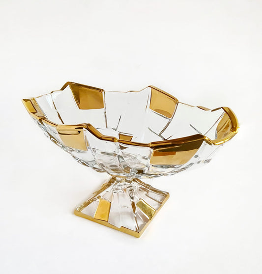 Crystal Fruit Bowl on foot- Sydney