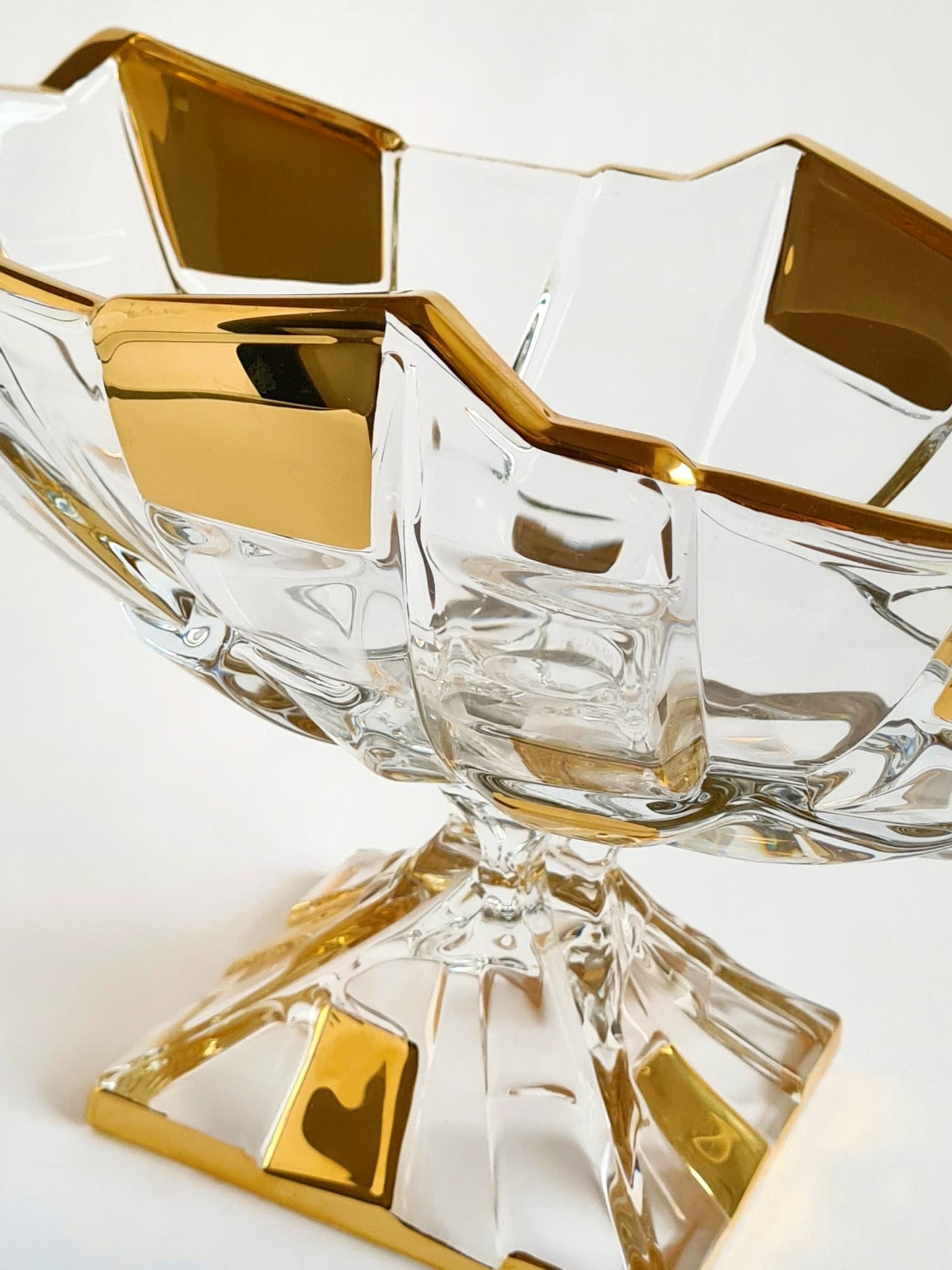 Crystal Fruit Bowl on foot- Sydney