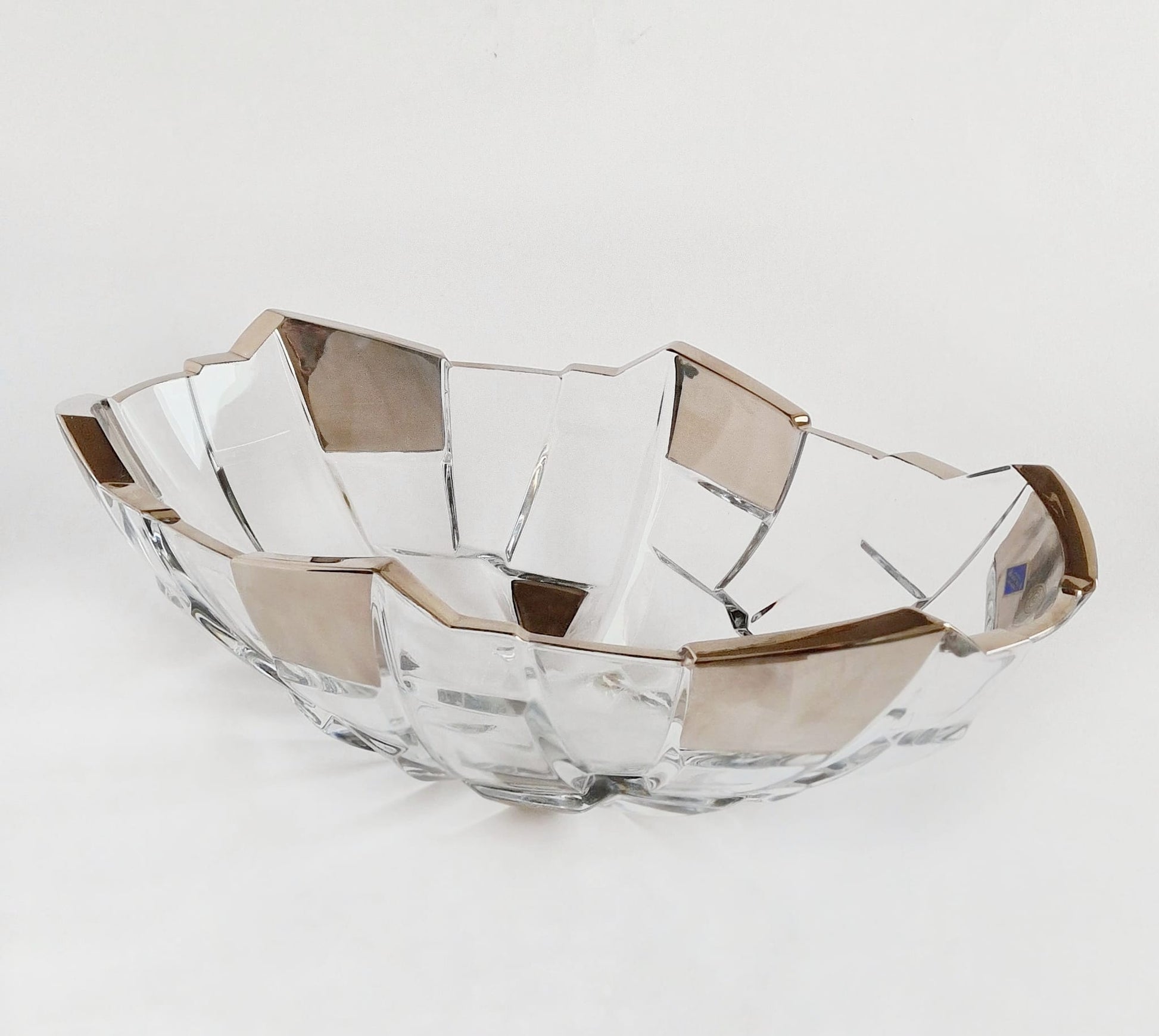 Crystal oval bowl