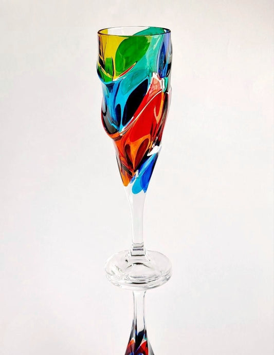 Crystal Champagne set- Calypso