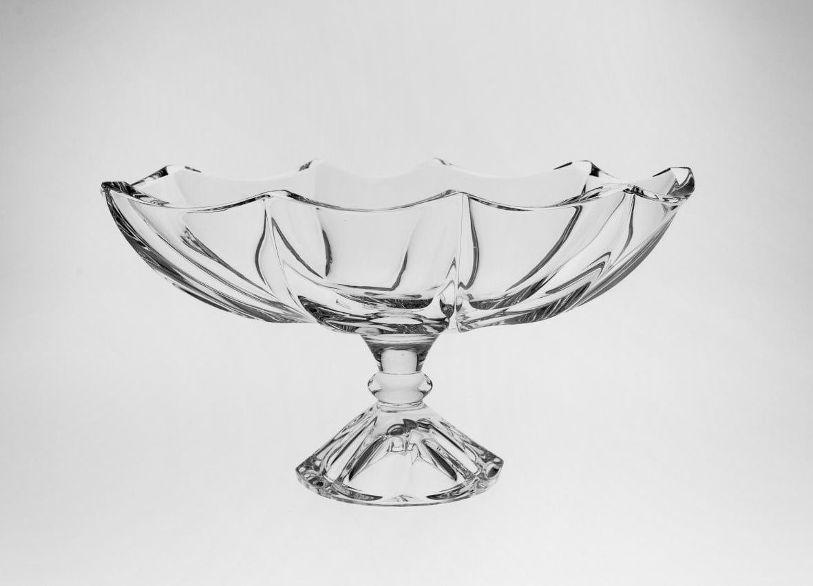 Oval bowl on foot- calypso